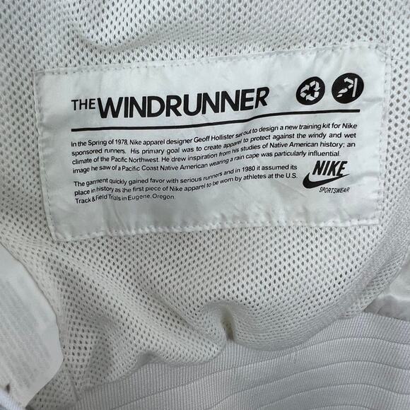 Nike Windrunner Jacket Light Windbreaker White & Turquoise Size XS - Picture 8 of 13